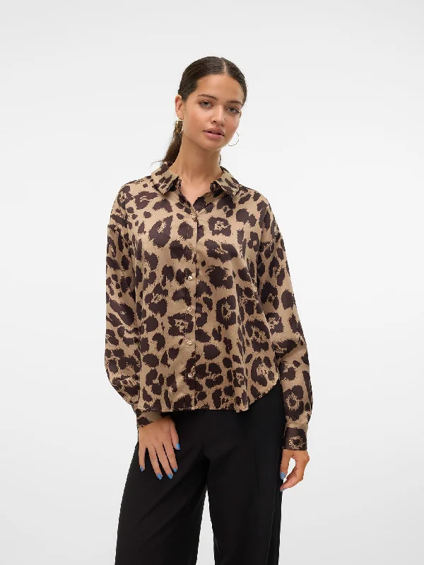 Γυναικείο πουκάμισο animal VMMERLE LS LOOSE SHIRT WVN 10316597 | 10316597-- Collared T-Shirt Boat Neck A-Line Γυναικείο πουκάμισο animal VMMERLE LS LOOSE SHIRT WVN 10316597 | 10316597-- Collared T-Shirt Boat Neck A-Line