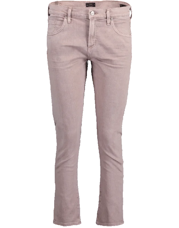 Elsa Mid Rise Slim Fit Crop Jean Comfortable Ankle Jeans
