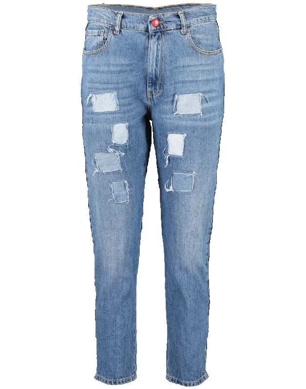 Love Trim Skinny Jean Comfortable Boyfriend Jeans