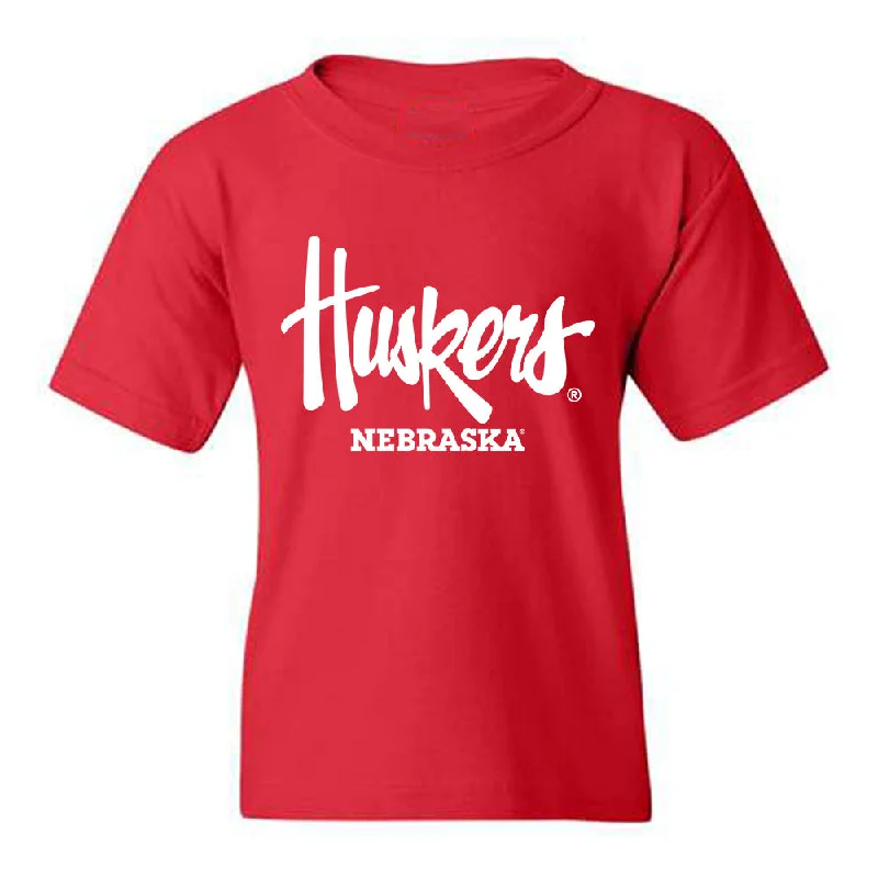 Nebraska - NCAA Women's Swimming & Diving : JoJo Randby - Generic Shersey Youth T-Shirt-- Mesh Fabric Canvas Fabric Denim Fabric Nebraska - NCAA Women's Swimming & Diving : JoJo Randby - Generic Shersey Youth T-Shirt-- Mesh Fabric Canvas Fabric Denim Fabric