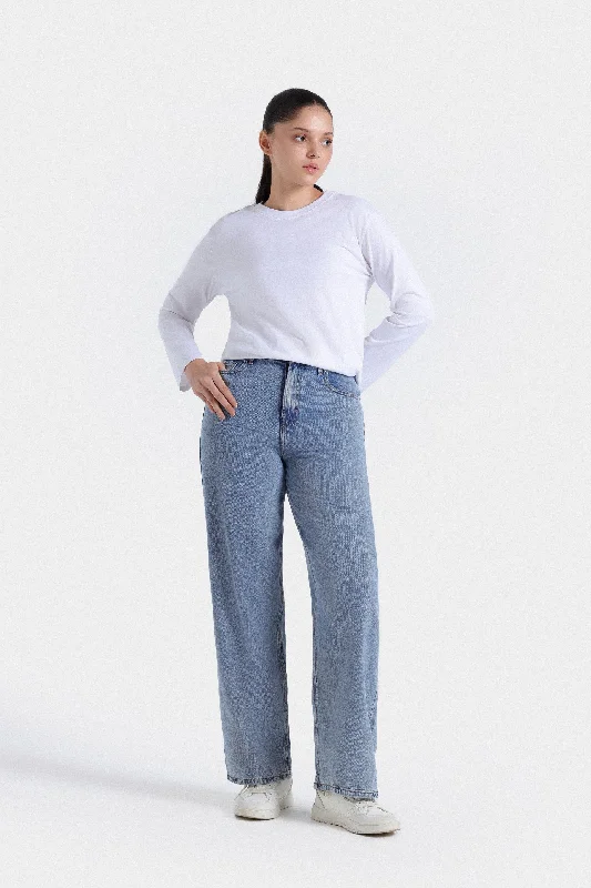 Loose Relaxed Jeans Stylish High-Waist Skinny Denim