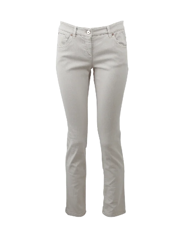 Five Pocket Garment Dyed Jean Comfortable Mid-Rise Jeans