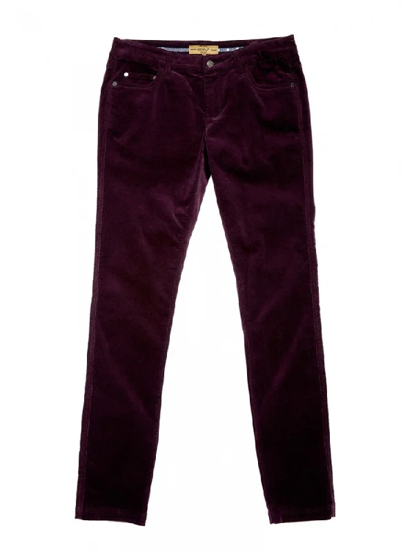 Honeysuckle Jeans - Plum Trendy Layered Pocket Jeans