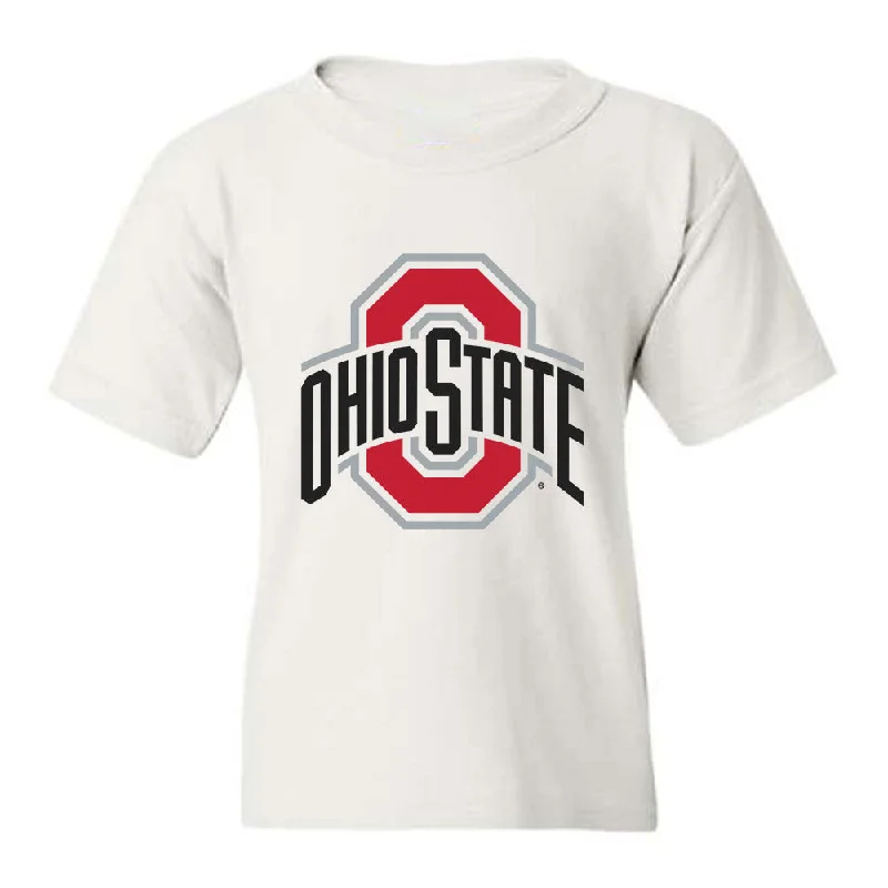Ohio State - NCAA Women's Swimming & Diving : Erin Fentress - Youth T-Shirt-- Wool Fabric Cashmere Fabric Tweed Fabric Ohio State - NCAA Women's Swimming & Diving : Erin Fentress - Youth T-Shirt-- Wool Fabric Cashmere Fabric Tweed Fabric