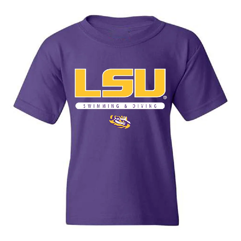 LSU - NCAA Women's Swimming & Diving : Maggie Buckley - Classic Shersey Youth T-Shirt-- Thin T-Shirt Open Front Quick Dry LSU - NCAA Women's Swimming & Diving : Maggie Buckley - Classic Shersey Youth T-Shirt-- Thin T-Shirt Open Front Quick Dry
