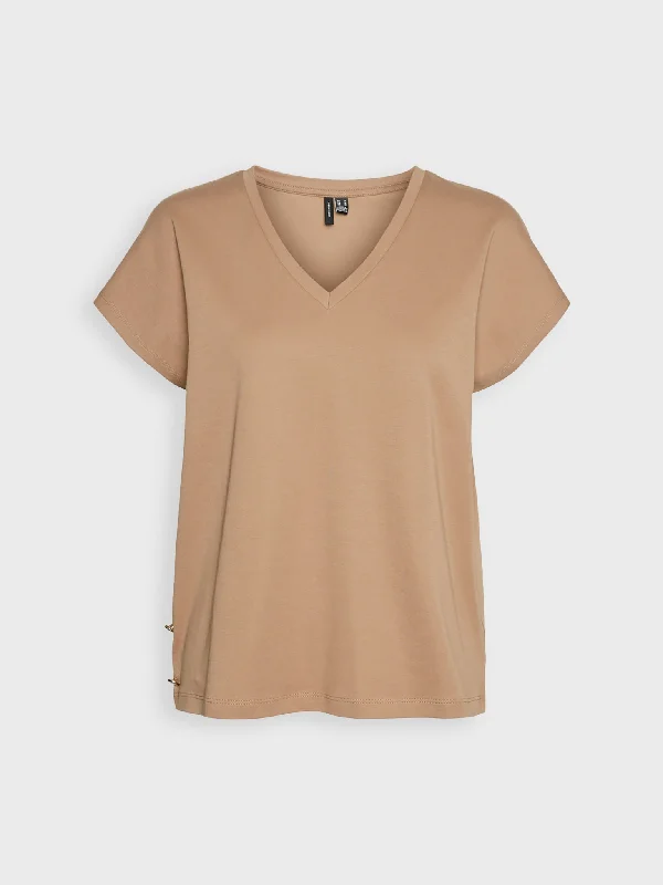 Γυναικείο t-shirt VMKARIN AVA SS V-NECK TOP BOX JRS 10322562 | 10322562-- Cotton Fabric Linen Fabric Terry Fabric Γυναικείο t-shirt VMKARIN AVA SS V-NECK TOP BOX JRS 10322562 | 10322562-- Cotton Fabric Linen Fabric Terry Fabric