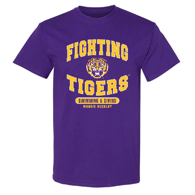 LSU - NCAA Women's Swimming & Diving : Maggie Buckley - Classic Fashion Shersey T-Shirt-- Graphic T-Shirt Round Neck Polyester LSU - NCAA Women's Swimming & Diving : Maggie Buckley - Classic Fashion Shersey T-Shirt-- Graphic T-Shirt Round Neck Polyester