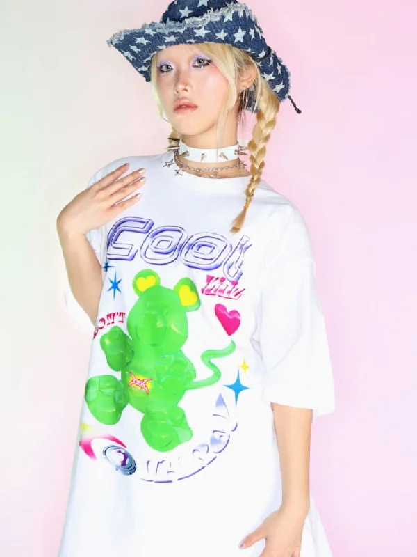 Printed short-sleeved t-shirt【s0000007165】-- Elasticated Padded Insulated