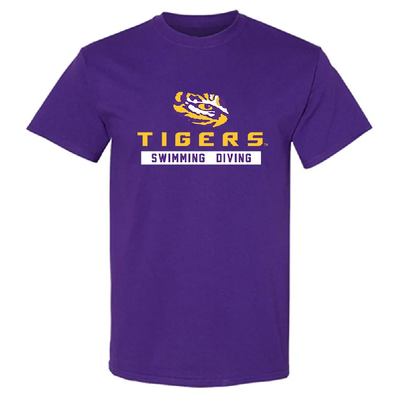 LSU - NCAA Women's Swimming & Diving : Maggie Buckley - T-Shirt-- Plaid T-Shirt Polka Dot Checkered LSU - NCAA Women's Swimming & Diving : Maggie Buckley - T-Shirt-- Plaid T-Shirt Polka Dot Checkered