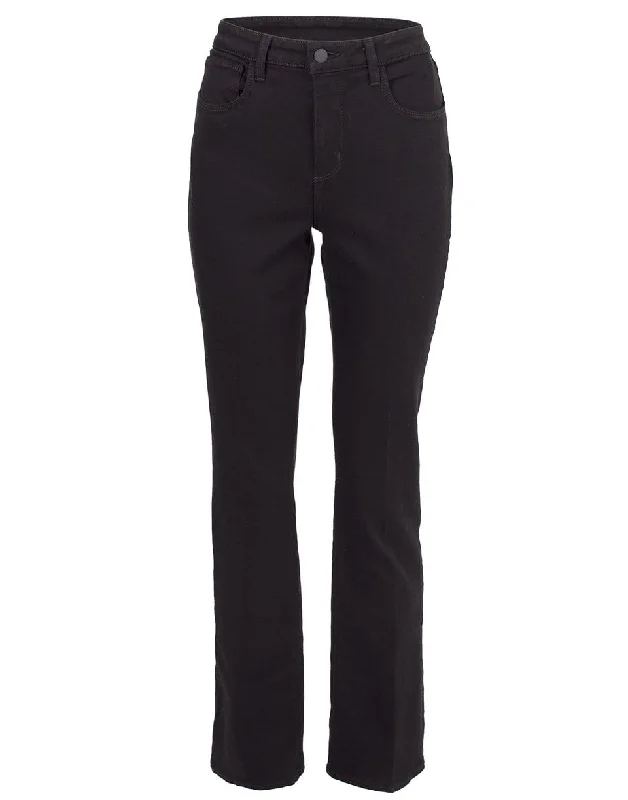 Oriana Straight Leg Jean Elegant Raw Hem Jeans