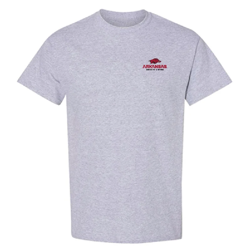 Arkansas - NCAA Women's Swimming & Diving : Isabella Cothern - T-Shirt-- Welt Pockets Slit Pockets Flap Pockets Arkansas - NCAA Women's Swimming & Diving : Isabella Cothern - T-Shirt-- Welt Pockets Slit Pockets Flap Pockets