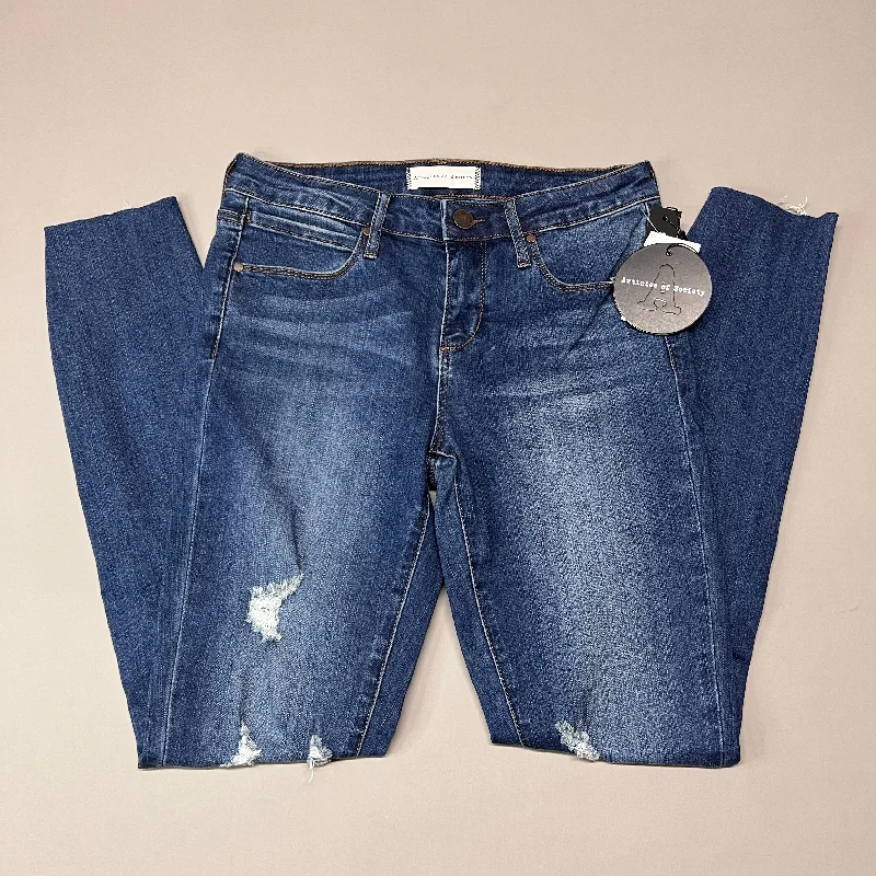 ARTICLES OF SOCIETY Hilo Ripped Denim Jeans Women's Sz 26 Blue 5350PLV-706 (New) Casual Distressed Skinny Jeans ARTICLES OF SOCIETY Hilo Ripped Denim Jeans Women's Sz 26 Blue 5350PLV-706 (New) Casual Distressed Skinny Jeans