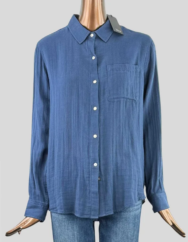RAILS Ellis Long Sleeve Gauze Shirt w/ Tags - Medium-- Fashionable Trendy Casual