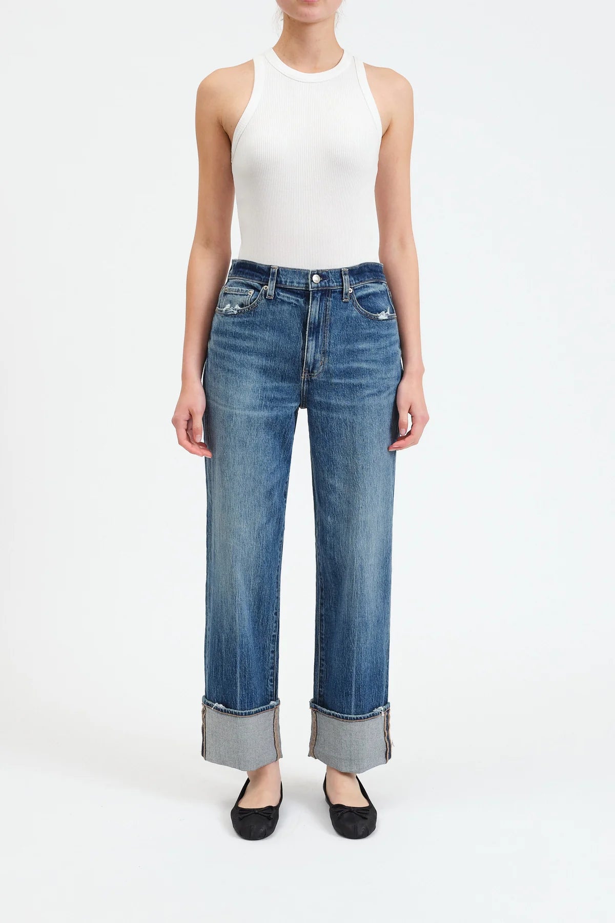 Eastside Cuff Jeans (Rush Hour) Chic Dark-Wash Skinny Jeans