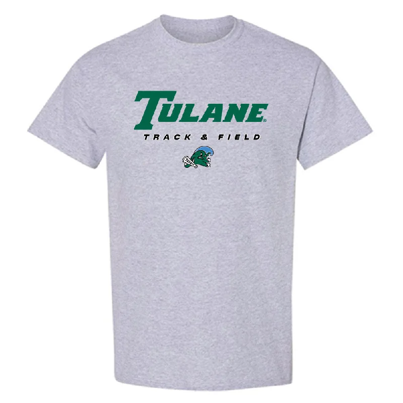 Tulane - NCAA Women's Track & Field : Elena Liano Rengel - Classic Shersey T-Shirt-- Embroidered Appliqued Beaded