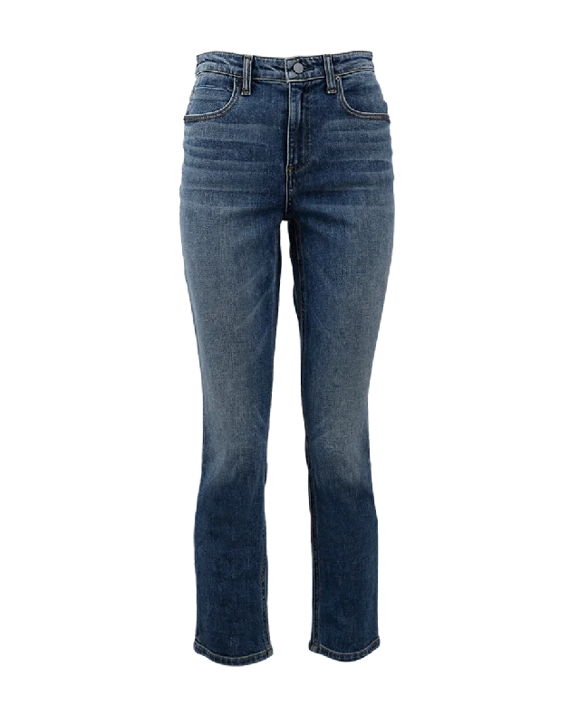 Straight Aged Jean Elegant Tapered Leg Denim