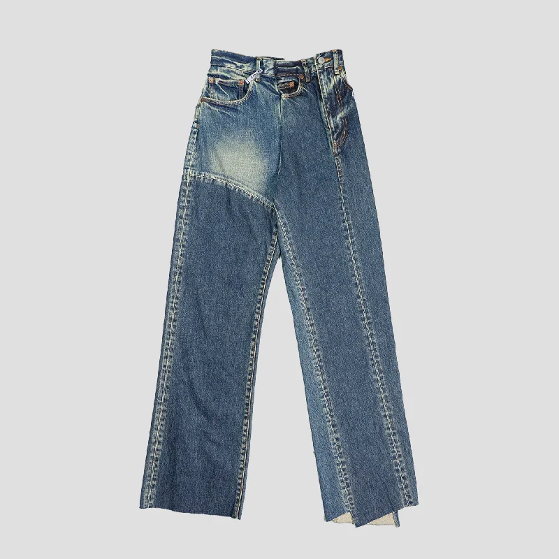 DECONSTRUCTED DENIM JEANS Comfortable Stretch Denim Jeans