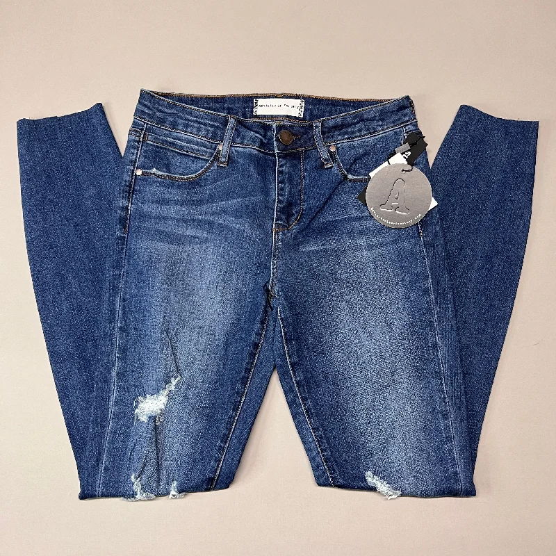 ARTICLES OF SOCIETY Hilo Ripped Denim Jeans Women's Sz 25 Blue 5350PLV-706 (New) Fashionable Slim Fit Jeans ARTICLES OF SOCIETY Hilo Ripped Denim Jeans Women's Sz 25 Blue 5350PLV-706 (New) Fashionable Slim Fit Jeans