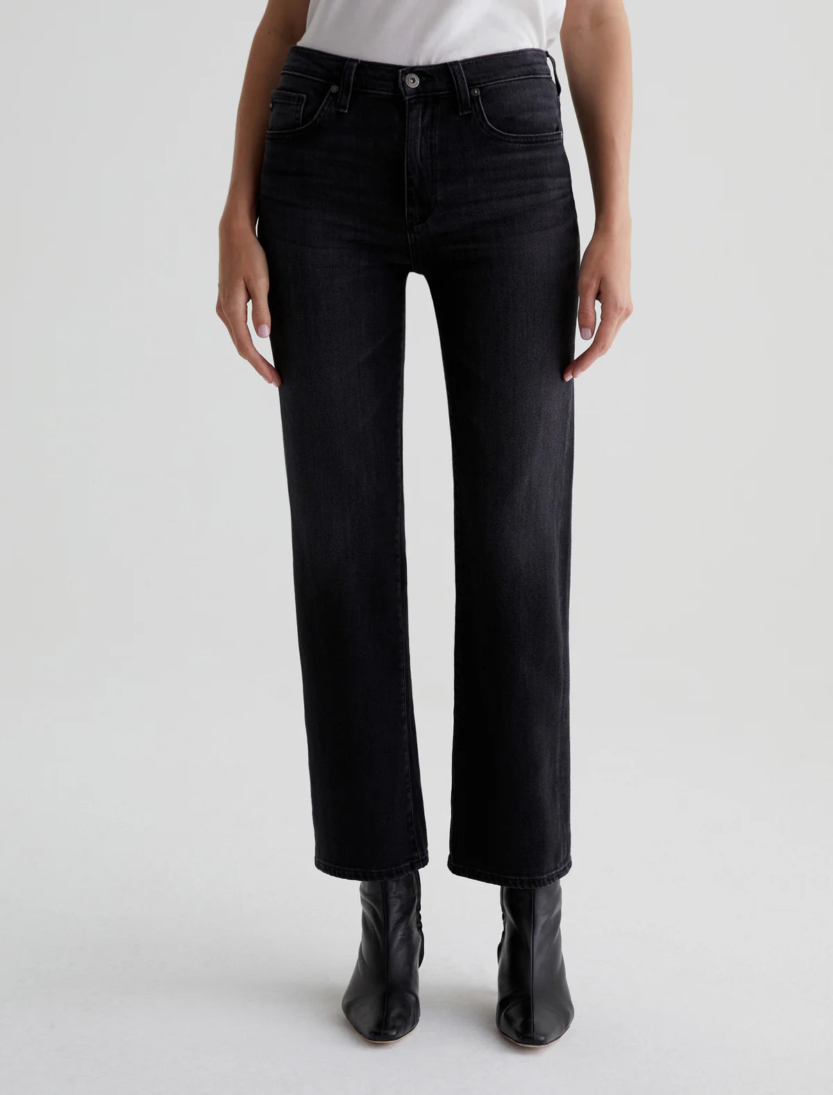 AG Brinley Mid Rise Straight Jean (Glasgow) Comfortable Stretch Fit Jeans