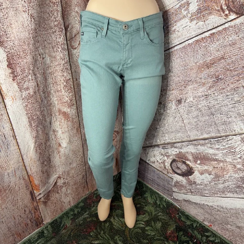 ADRIANO GOLDSCHMIED SEAFOAM SKINNY JEANS SZ 26/4 D2C Fashionable Slouchy Fit Jeans