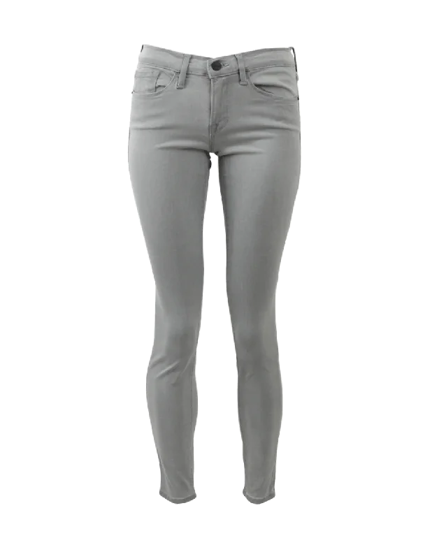 Satine Skinny Jean Fashionable Raw Hemmed Jeans