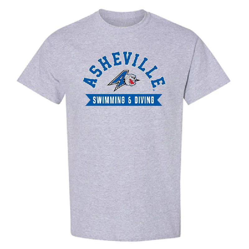 UNC Asheville - NCAA Women's Swimming & Diving : Rose Sciaudone - Classic Shersey T-Shirt-- Front Pockets Side Pockets Patch Pockets UNC Asheville - NCAA Women's Swimming & Diving : Rose Sciaudone - Classic Shersey T-Shirt-- Front Pockets Side Pockets Patch Pockets