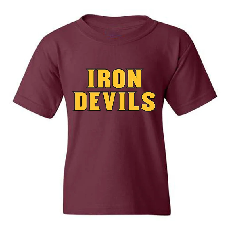 Arizona State - NCAA Women's Swimming & Diving : Erin Milligan - Replica Shersey Youth T-Shirt-- Handmade Hand-knitted Hand-woven Arizona State - NCAA Women's Swimming & Diving : Erin Milligan - Replica Shersey Youth T-Shirt-- Handmade Hand-knitted Hand-woven