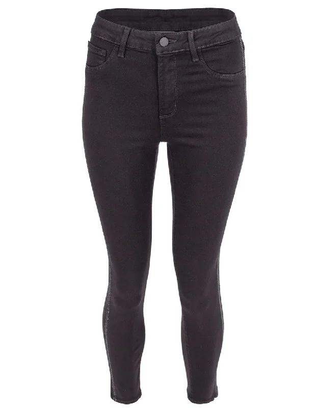 Margot High-Rise Tux Stipe Skinny Jean Fashionable Slim Fit Jeans