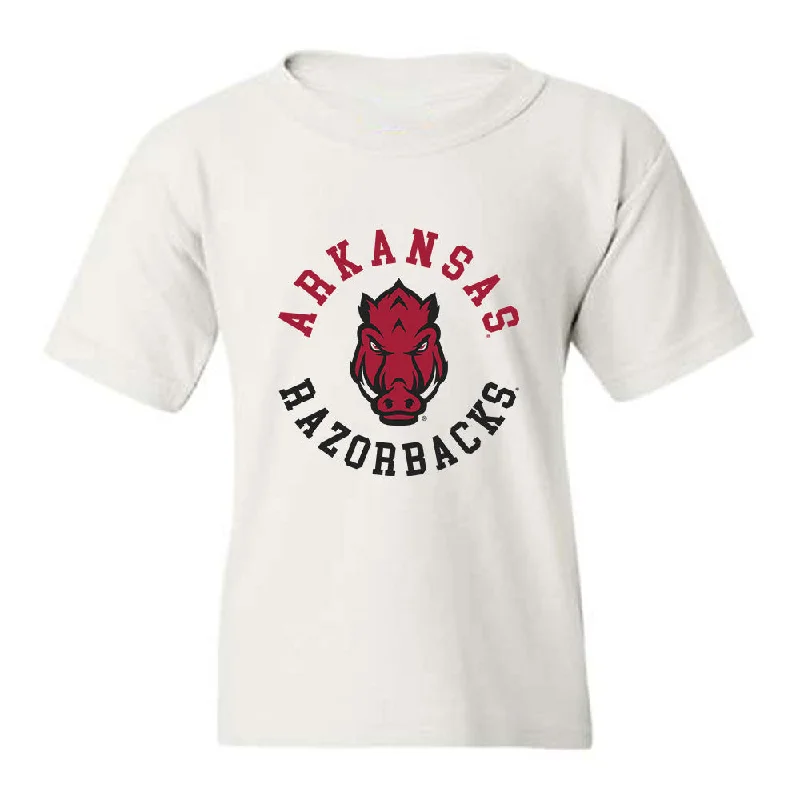 Arkansas - NCAA Women's Swimming & Diving : Isabella Perreira - Youth T-Shirt-- Fitted T-Shirt Seamless Stretchy Arkansas - NCAA Women's Swimming & Diving : Isabella Perreira - Youth T-Shirt-- Fitted T-Shirt Seamless Stretchy