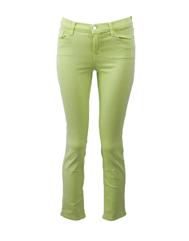 Mid-Rise Cropped Rail Jean Chic Cropped Jeans