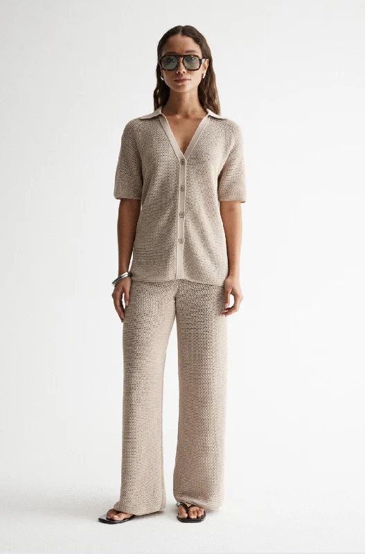 Elka Collective Aspen Crochet Shirt-- Elegant Classic Vintage