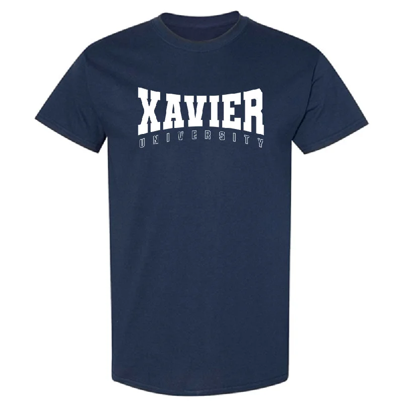 Xavier - NCAA Women's Swimming & Diving : Blessing Nwaozuzu - T-Shirt Classic Shersey-- Mesh Blend Leather Blend Suede Blend Xavier - NCAA Women's Swimming & Diving : Blessing Nwaozuzu - T-Shirt Classic Shersey-- Mesh Blend Leather Blend Suede Blend