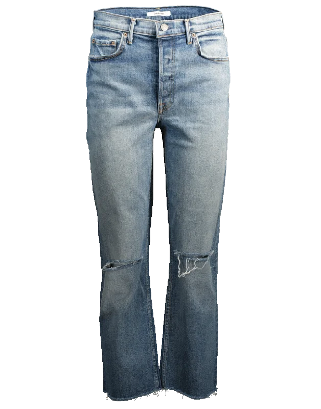 Helena Cropped Jean Trendy Low-Rise Bootcut Jeans