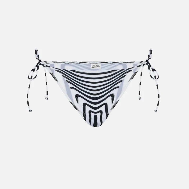 Jean Paul Gaultier Bikini Bottom Printed in Mariniere Body Morphing - Black / White Stylish Acid-Wash Jeans Jean Paul Gaultier Bikini Bottom Printed in Mariniere Body Morphing - Black / White Stylish Acid-Wash Jeans