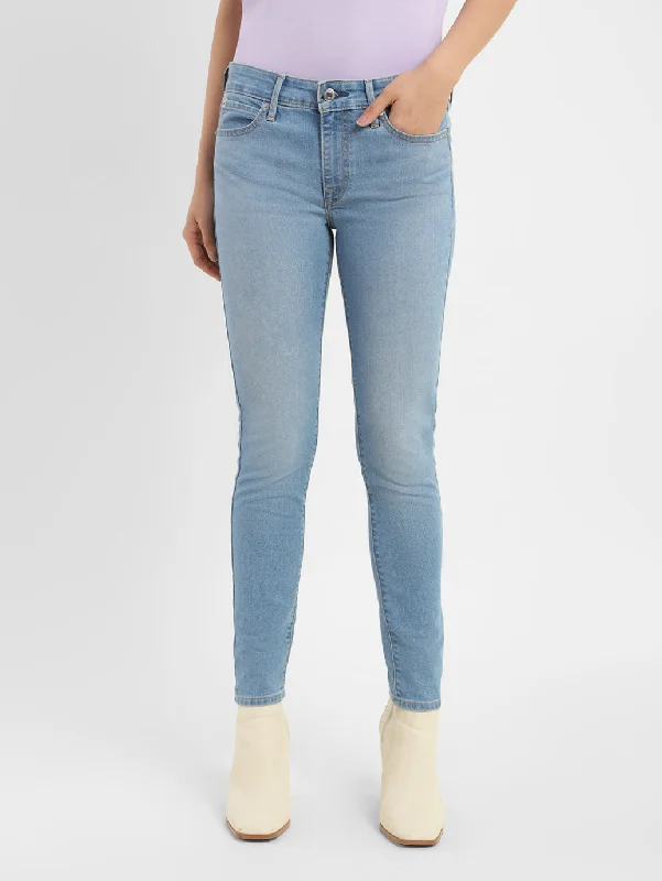 Women's Mid Rise 711 Skinny Fit Jeans Elegant Dark-Wash Bootcut Jeans
