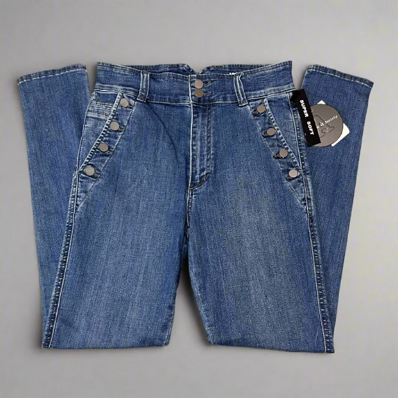 ARTICLES OF SOCIETY Village Park Denim Jeans Women's Sz 28 Blue 4488PLV-731 Fashionable White Denim Jeans