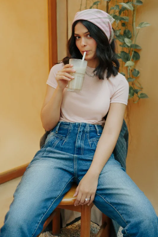Coastie Dark Blue Denim Jeans Trendy Wide-Leg High-Waist Denim
