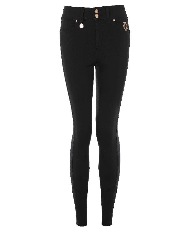 Jodhpur Jean - Black Comfortable Zip-Up Skinny Jeans