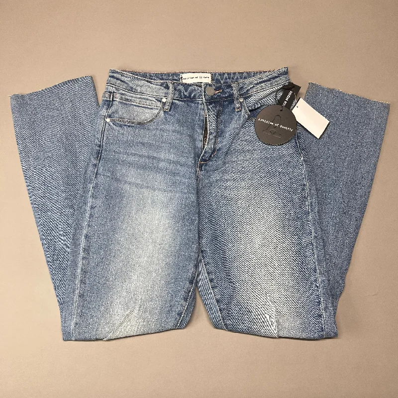 ARTICLES OF SOCIETY Orchidland Ripped Denim Jeans Women's Sz 24 Blue 4009TQ3-717 (New) Casual Wide-Legged Denim Jeans