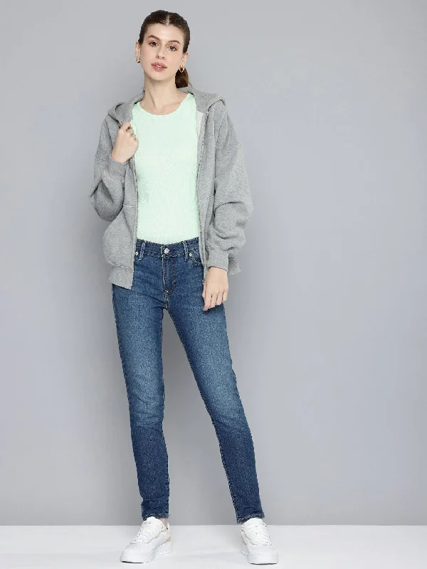 Women's Mid Rise 711 Skinny Fit Jeans Cozy Tencel Blend Denim Jeans
