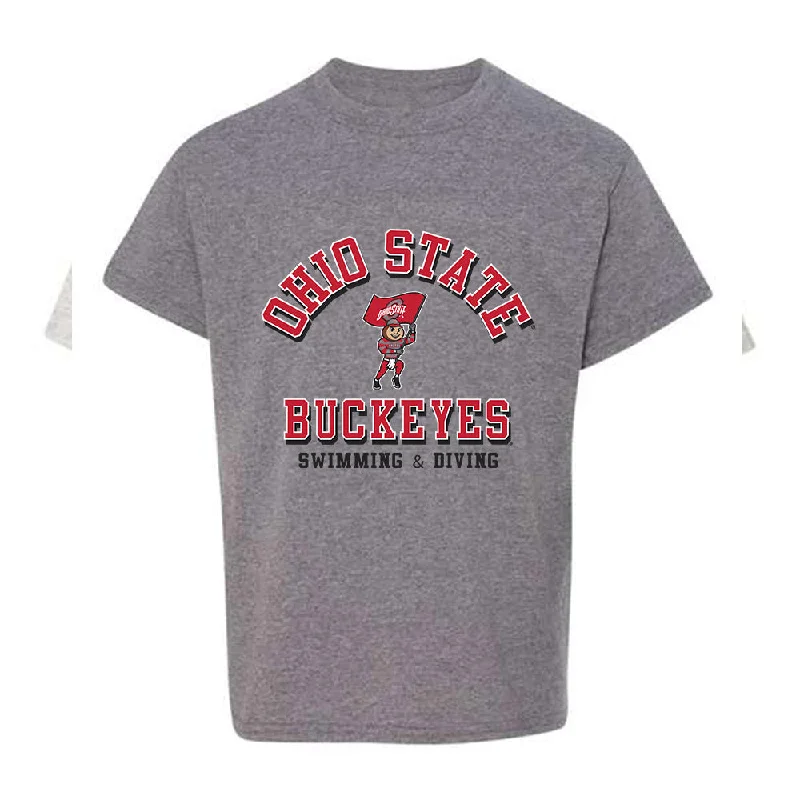 Ohio State - NCAA Women's Swimming & Diving : Paige Hall - Youth T-Shirt-- Fashionable Trendy Casual Ohio State - NCAA Women's Swimming & Diving : Paige Hall - Youth T-Shirt-- Fashionable Trendy Casual