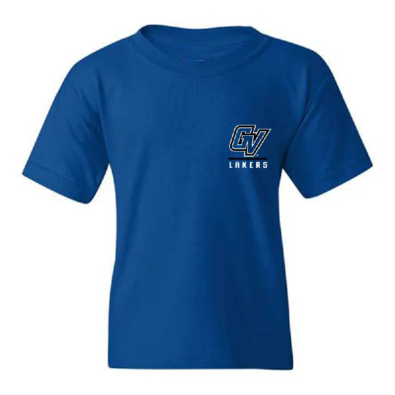 Grand Valley - NCAA Women's Swimming & Diving : Linda Frick - Youth T-Shirt-- Jersey Fabric Tulle Fabric Batik Fabric