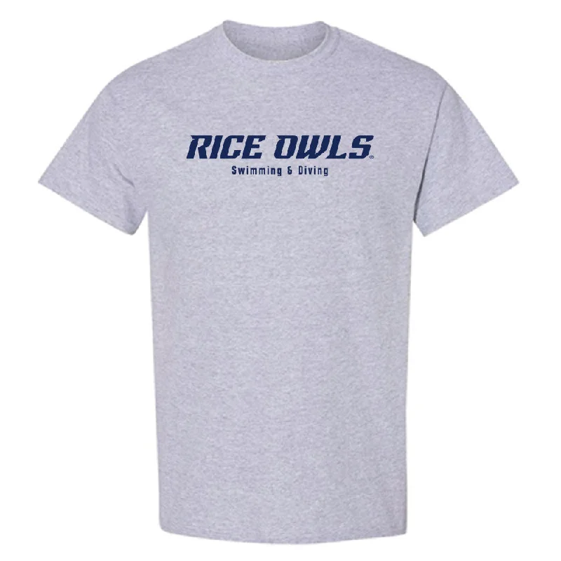 Rice - NCAA Women's Swimming & Diving : Hunter Smith - T-Shirt-- Hooded Caped Shawl Collar Rice - NCAA Women's Swimming & Diving : Hunter Smith - T-Shirt-- Hooded Caped Shawl Collar