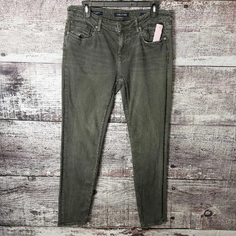 VIGOSS GRAY-GREEN "CHELSEA" SKINNY JEANS SIZE 30 X 29 TCC Chic Faded Blue Jeans