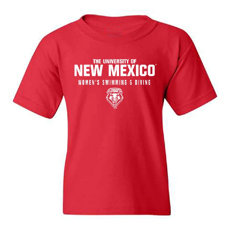 New Mexico - NCAA Women's Swimming & Diving : Ellie Broughton - Classic Shersey Youth T-Shirt-- Zippered Front Buttoned Front Snap Front