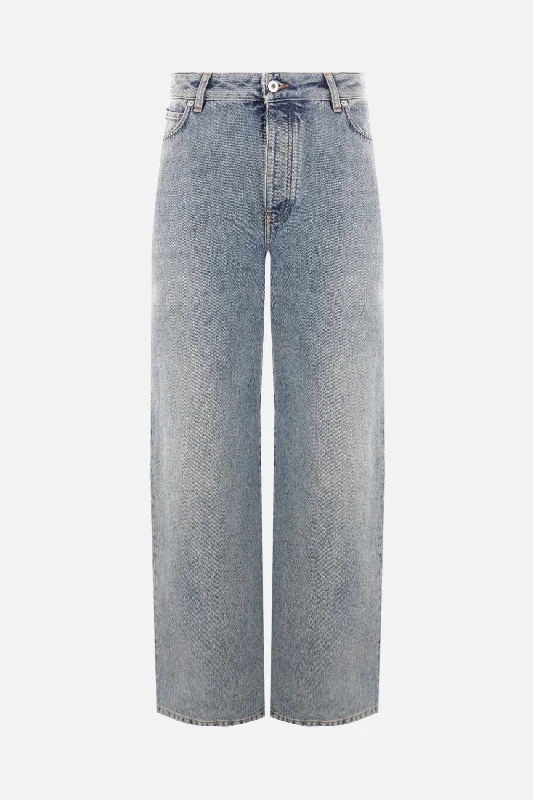 denim high-waisted jeans Cozy Relaxed Fit Jeans