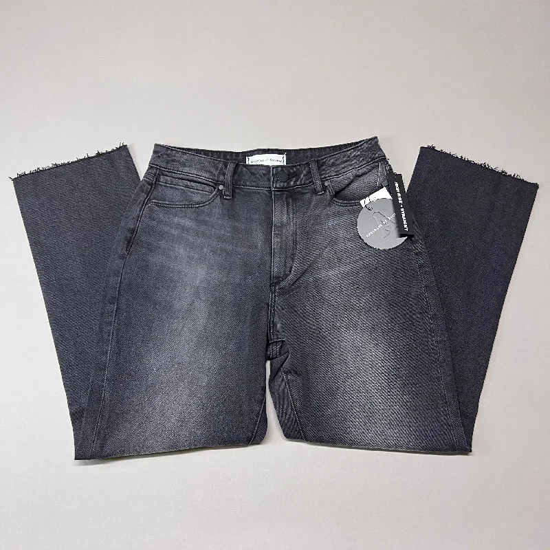 ARTICLES OF SOCIETY Kate Eleele Raw Hem Cropped Jeans Women's Sz 26 Black 4810TQB-720 (New) Comfortable Boyfriend Jeans ARTICLES OF SOCIETY Kate Eleele Raw Hem Cropped Jeans Women's Sz 26 Black 4810TQB-720 (New) Comfortable Boyfriend Jeans