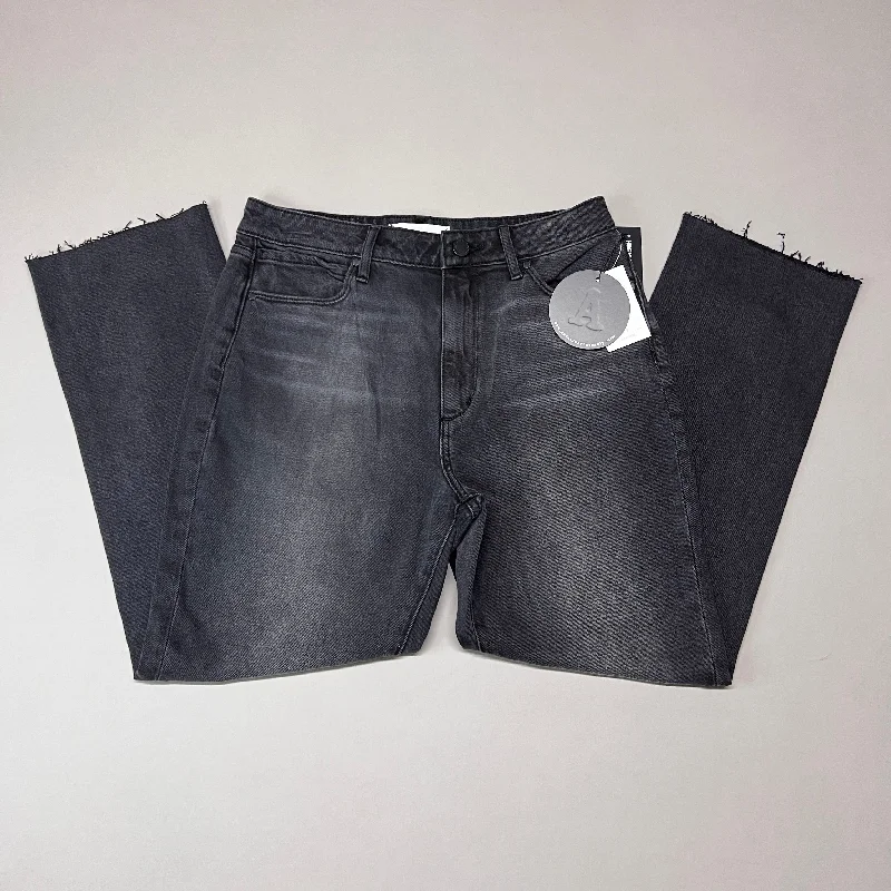 ARTICLES OF SOCIETY Kate Eleele Raw Hem Cropped Jeans Women's Sz 27 Black 4810TQB-720 (New) Trendy Pleated Waist Jeans ARTICLES OF SOCIETY Kate Eleele Raw Hem Cropped Jeans Women's Sz 27 Black 4810TQB-720 (New) Trendy Pleated Waist Jeans