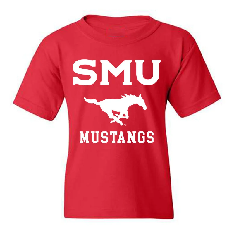 SMU - NCAA Women's Swimming & Diving : Maddy Lewis - Youth T-Shirt-- Zippered Buttoned Snapped SMU - NCAA Women's Swimming & Diving : Maddy Lewis - Youth T-Shirt-- Zippered Buttoned Snapped