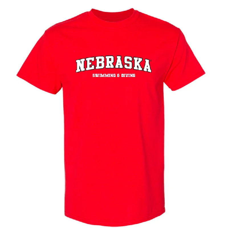 Nebraska - NCAA Women's Swimming & Diving : JoJo Randby - T-Shirt-- Jersey Fabric Tulle Fabric Batik Fabric Nebraska - NCAA Women's Swimming & Diving : JoJo Randby - T-Shirt-- Jersey Fabric Tulle Fabric Batik Fabric